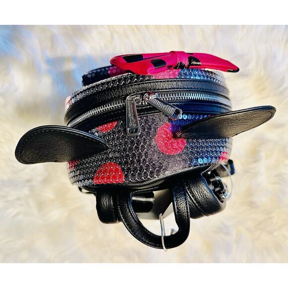 *NEW LE*Loungefly Disney Parks Exclusive Mickey Mouse Polka Dot Mini Backpack - Picture 5 of 6